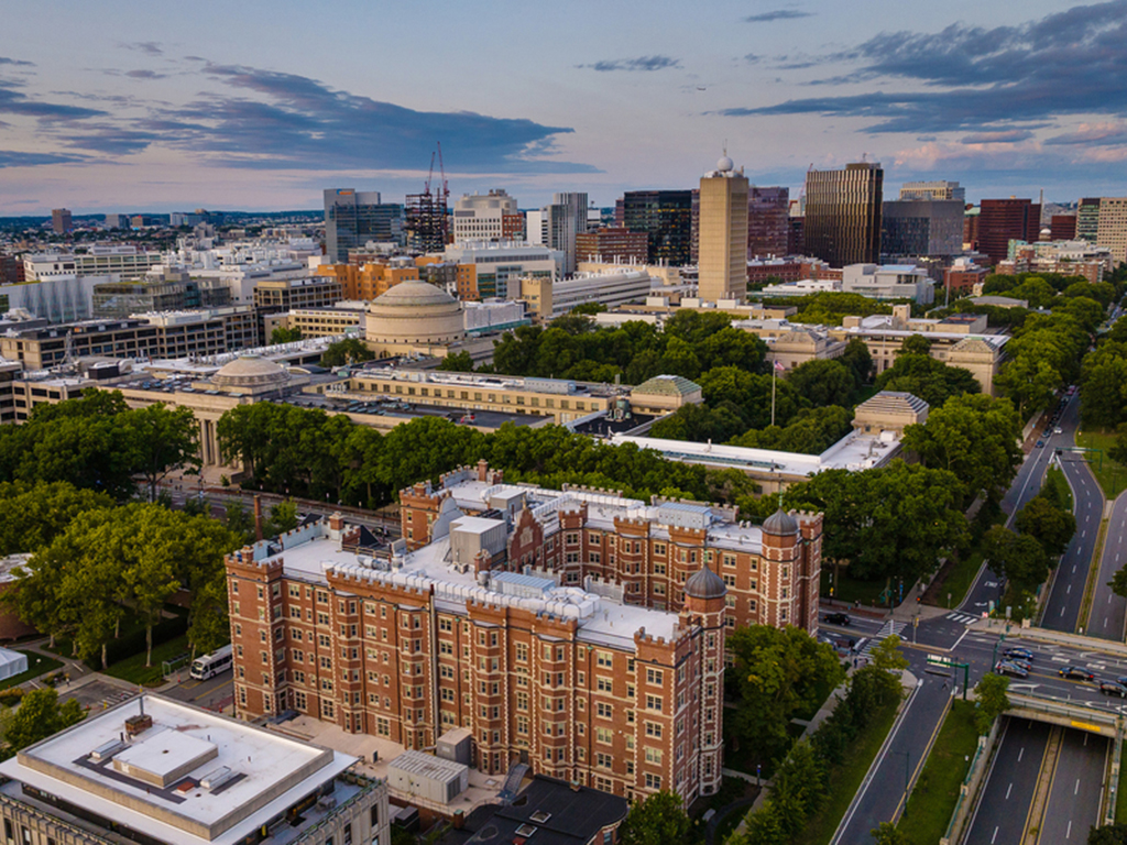 birds eye view of dome on MIT campus