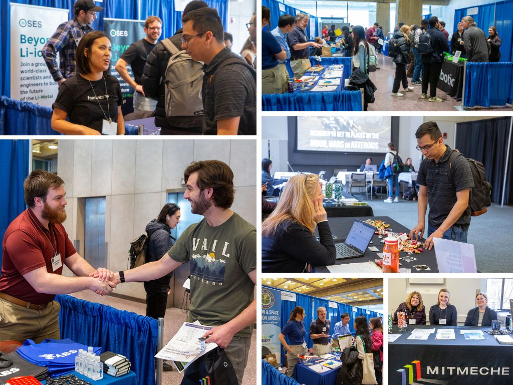 Students meet with company representatives at the 2024 Career Expo.