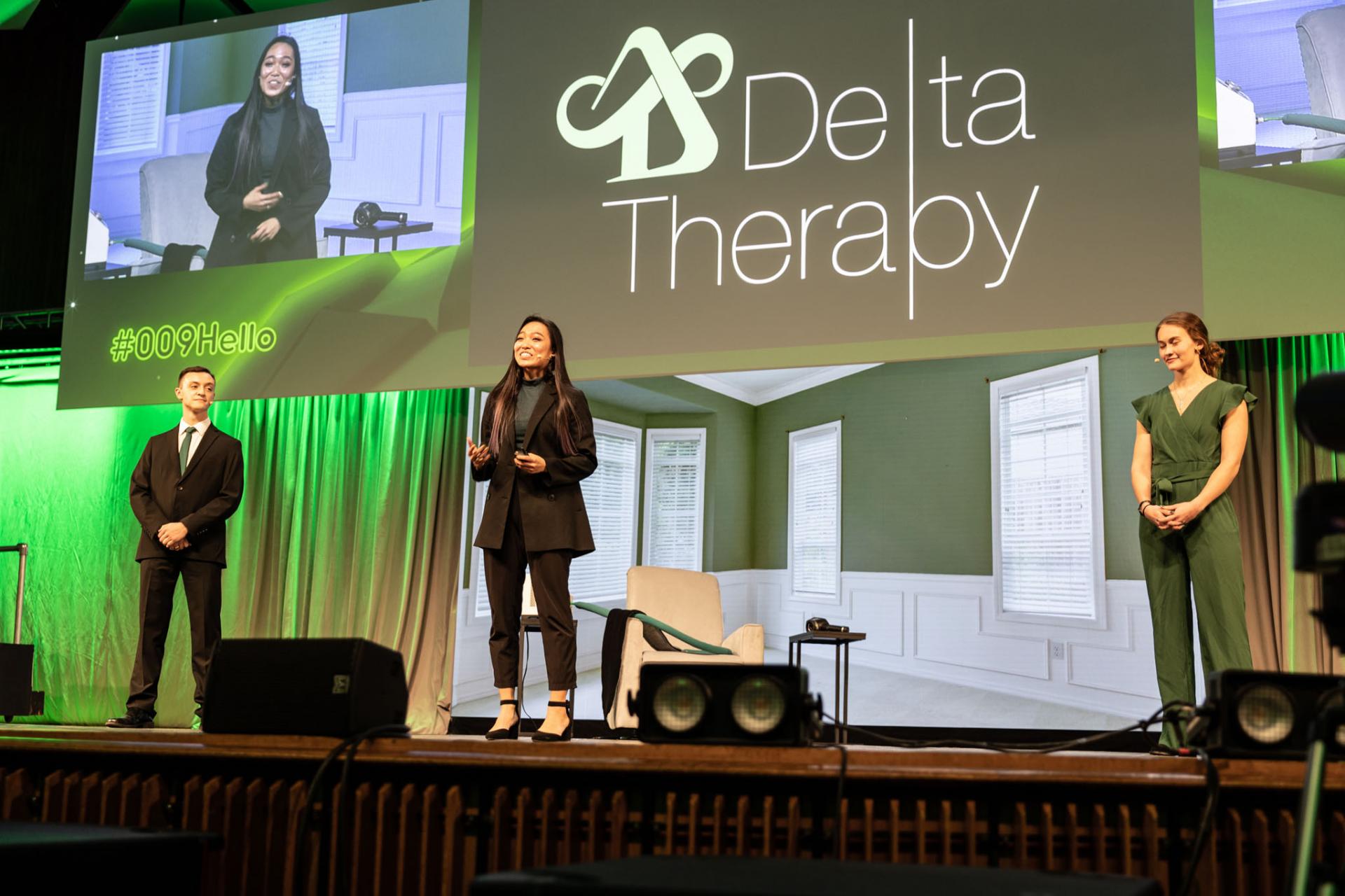 After going virtual in 2020, MechE seniors were back on the Kresge stage for the final presentations of 2.009; Product Engineering Processes.