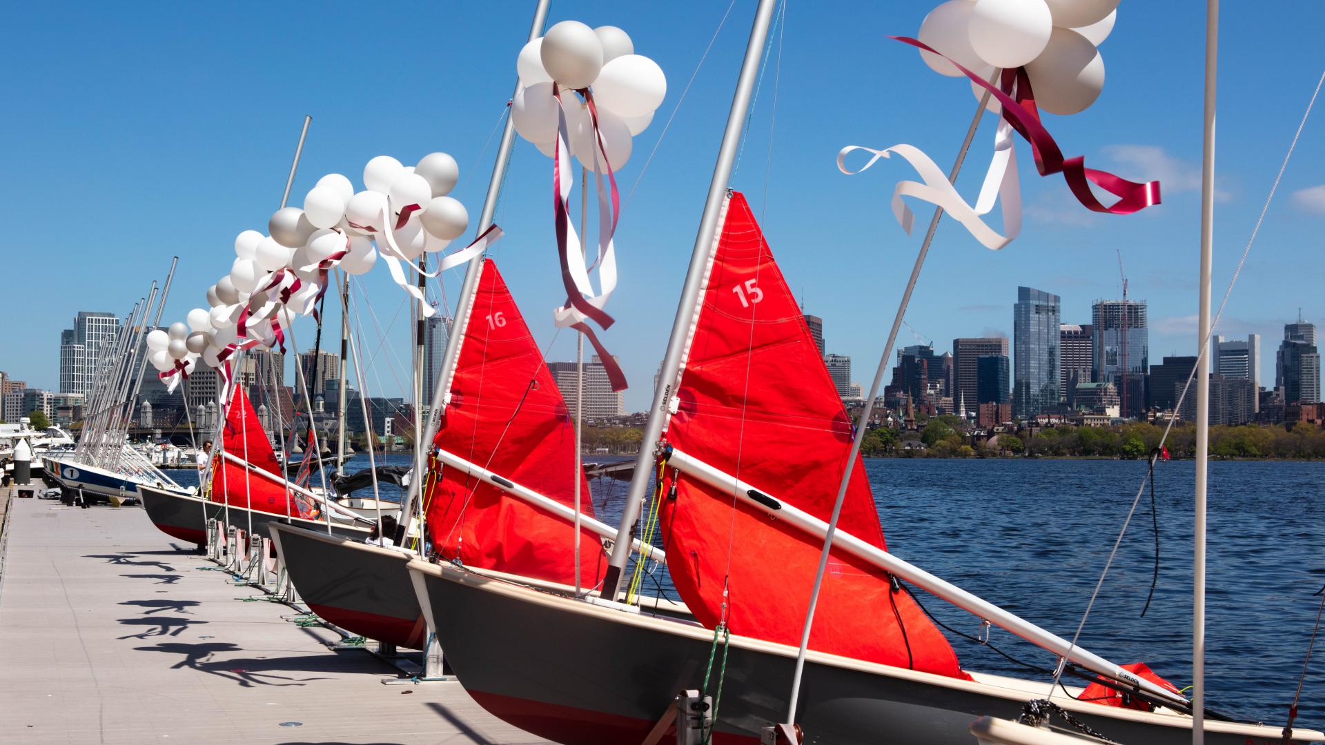 On May 11, a boat donated by MechE alumna and chair of the MIT Corporation Diane Greene SM ’78, was christened the “Chrys Chryssostomidis” in honor of Professor Chryssostomos Chryssostomidis. Greene and Chryssostomidis celebrated alongside members of the MIT community in a boat naming ceremony at the MIT Sailing Pavilion. 