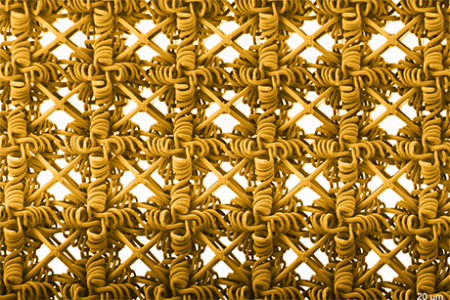 MIT engineers print synthetic “metamaterials” that are both strong and stretchy