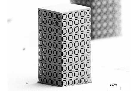 Tunable ultrasound propagation in microscale metamaterials 